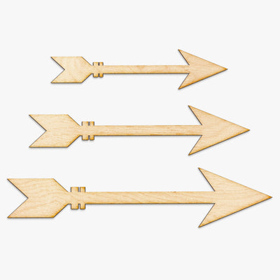 Triple Arrow Set Wood Sign