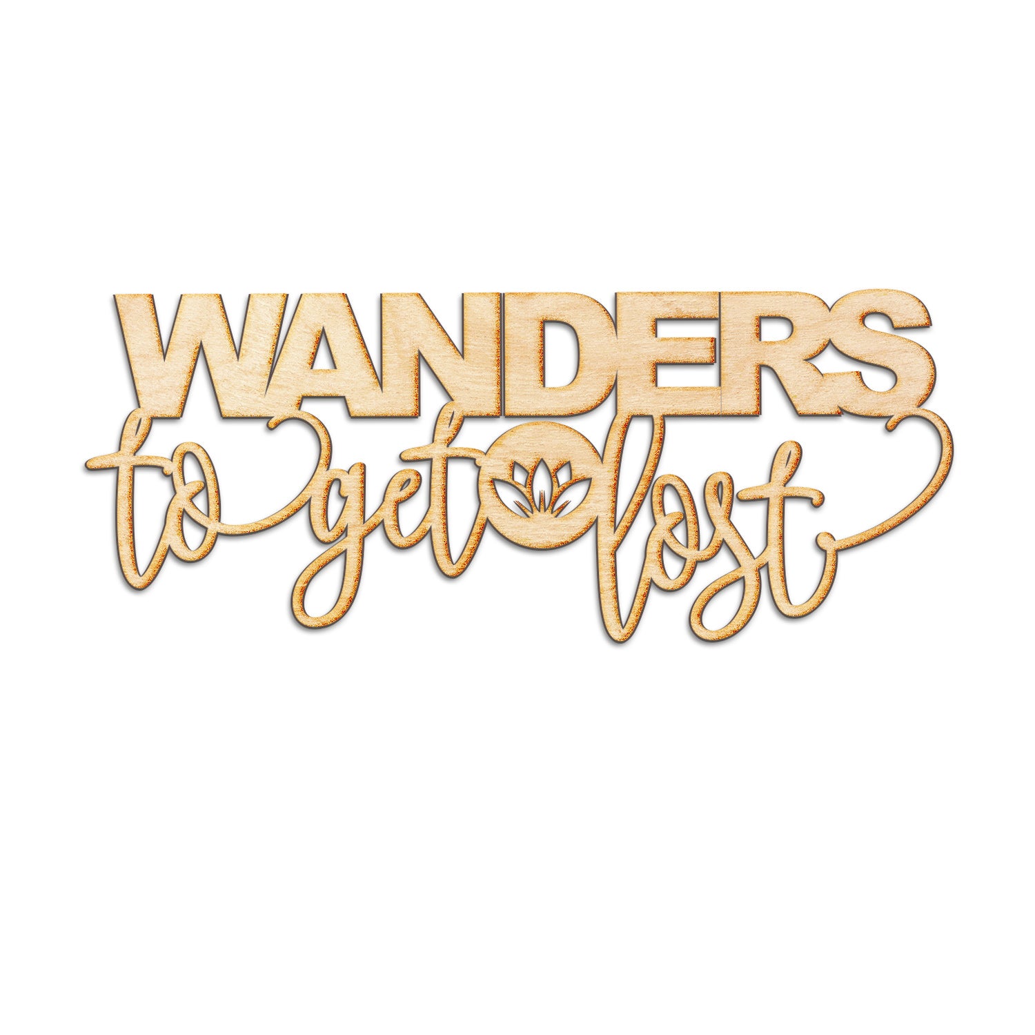 Wanders to get Lost Wood Cut Sign