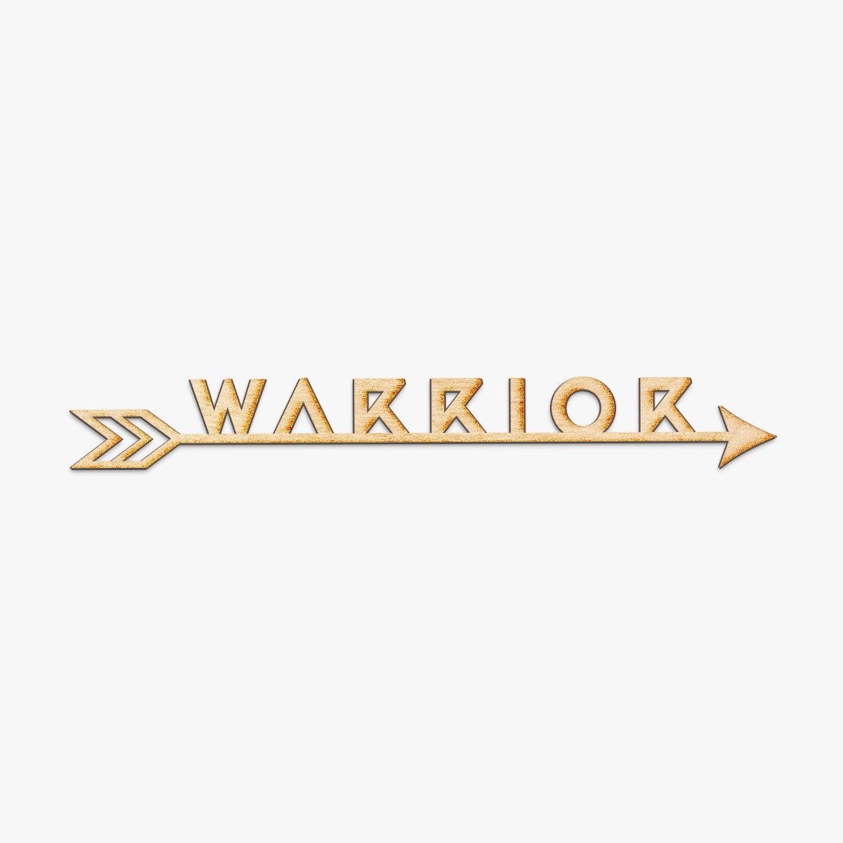 Warrior Arrow Wood Sign