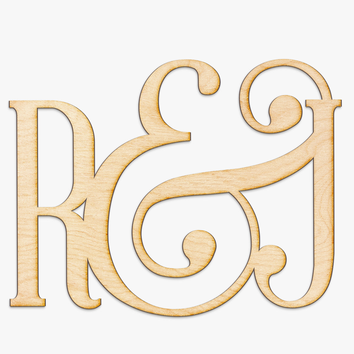 Wedding Initials Wood Sign