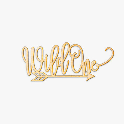 Wild One Arrow Wood Sign