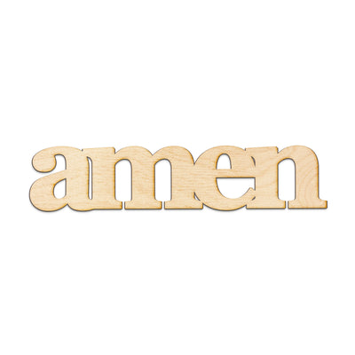 amen Wood Sign