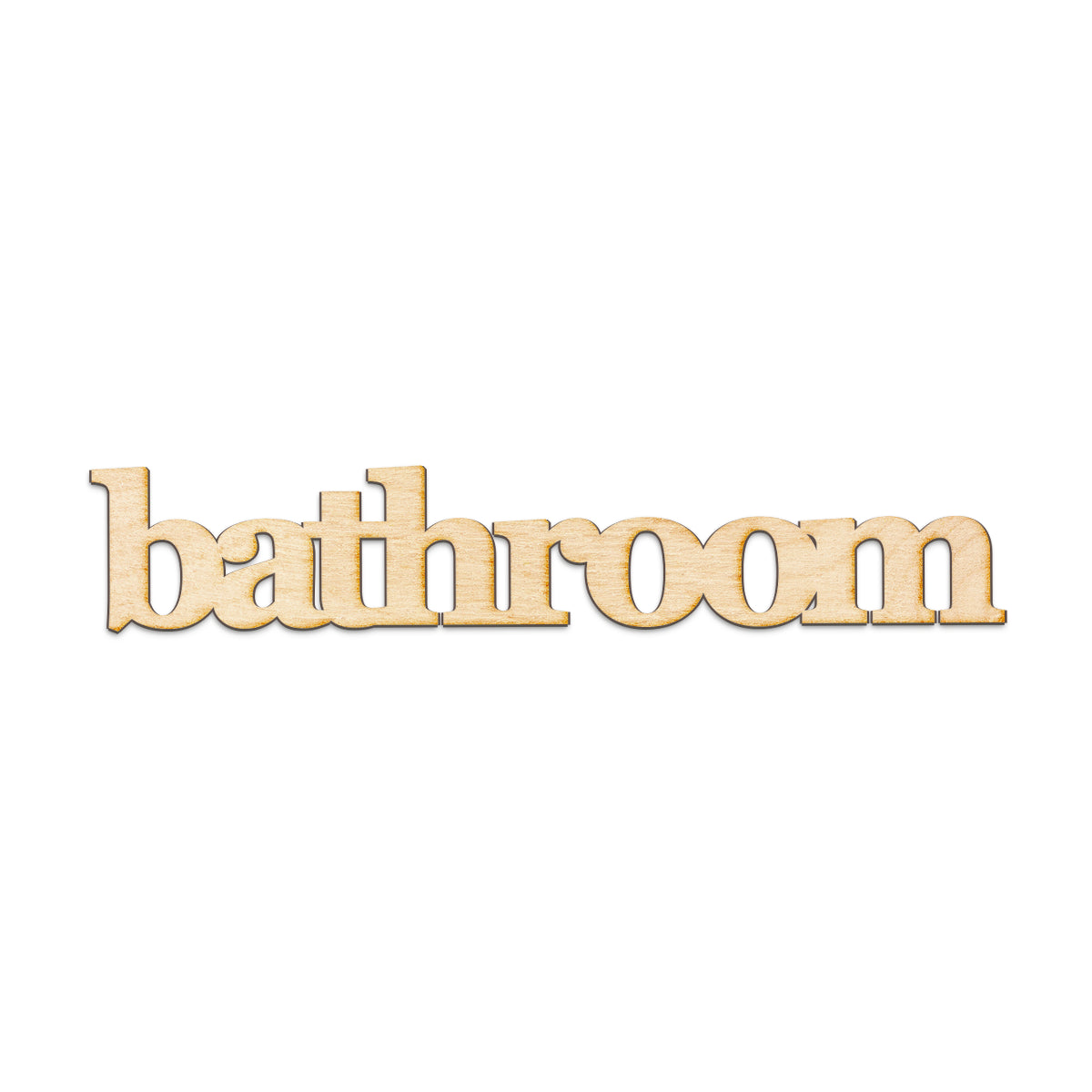 bathroom Wood Sign