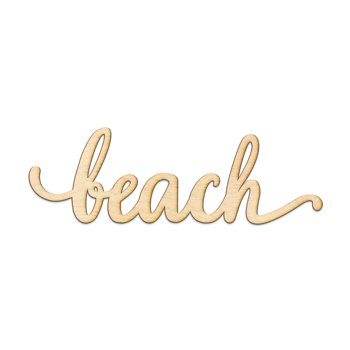 beach Wood Sign
