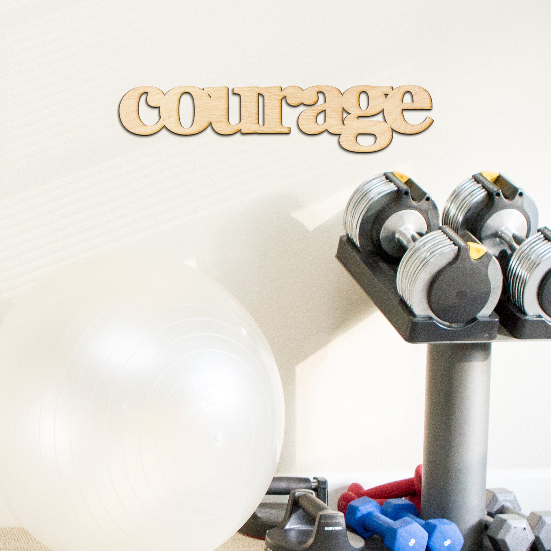 courage Wood Sign