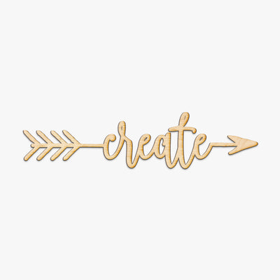 Create Arrow Wood Sign