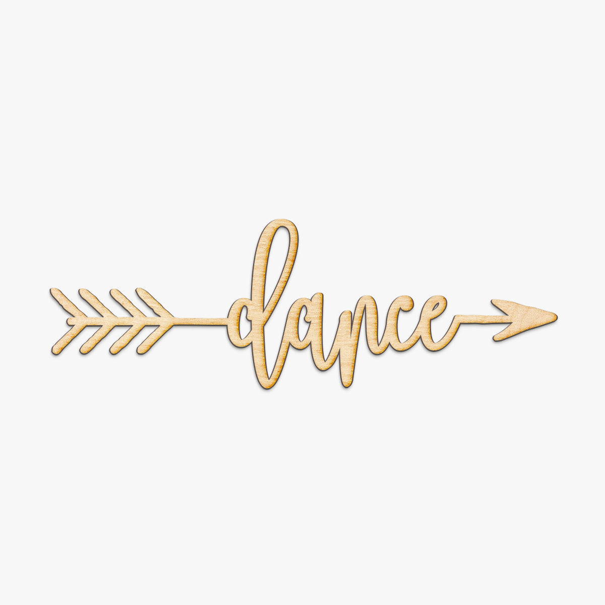 Dance Arrow Wood Sign