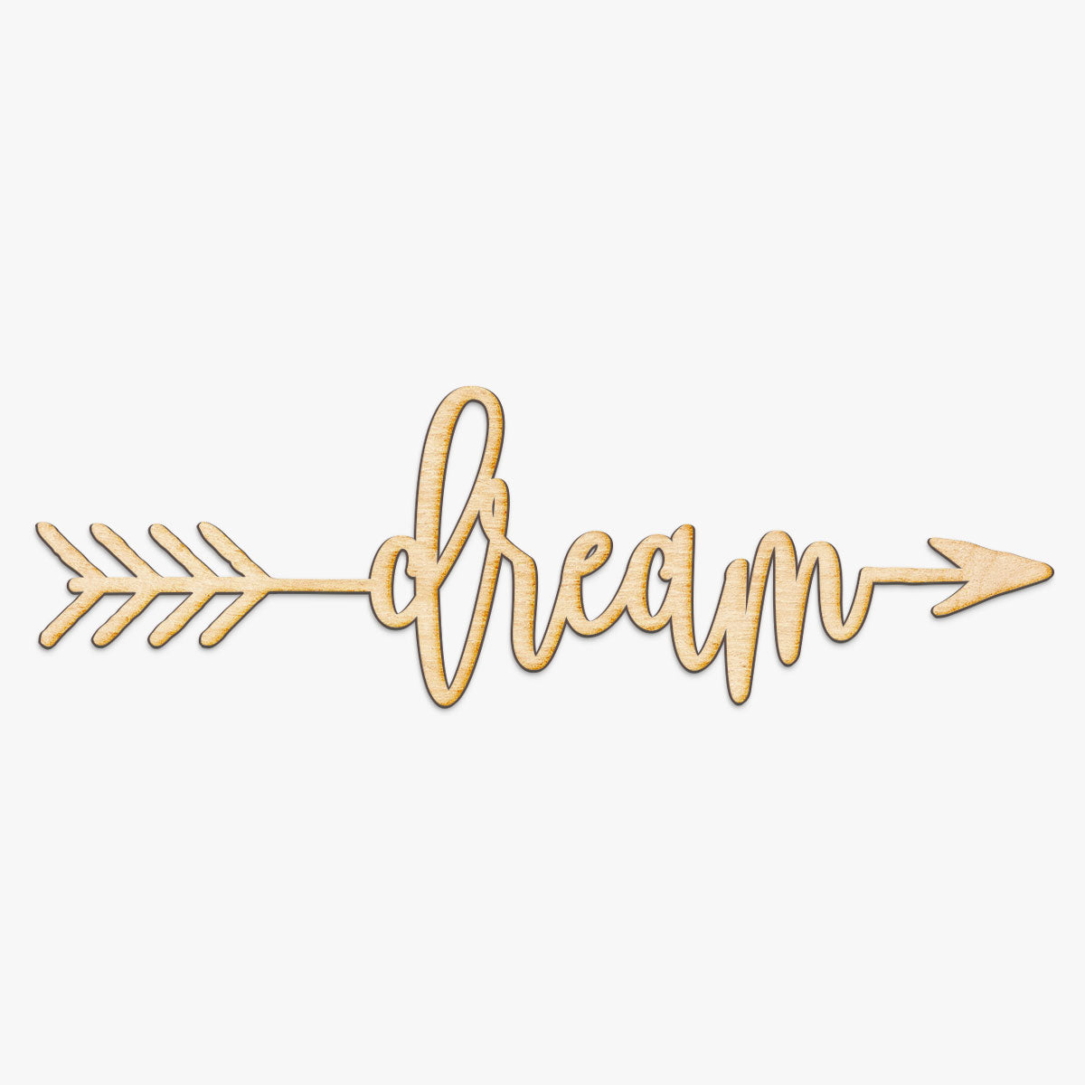 Dream Arrow Wood Sign