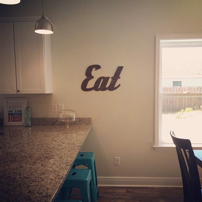 Retro Eat Wood Sign