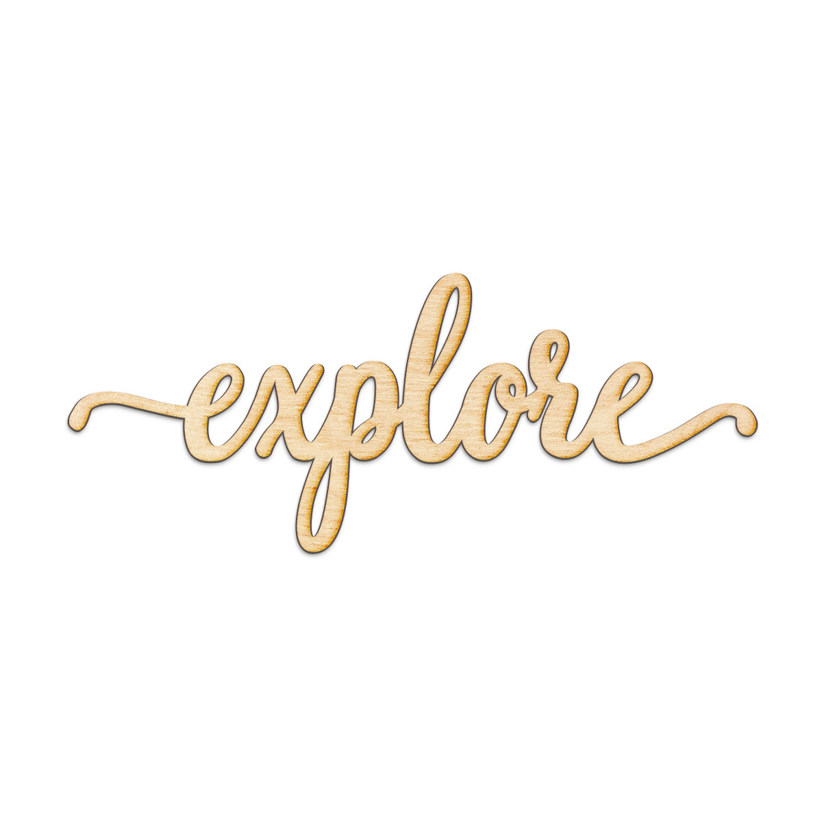 explore Wood Sign
