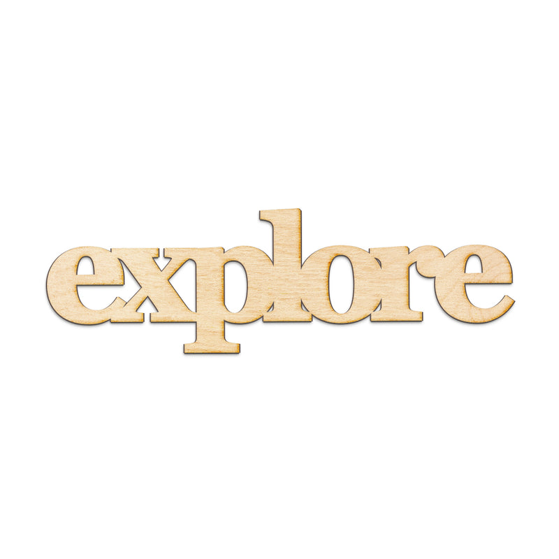 explore Wood Sign