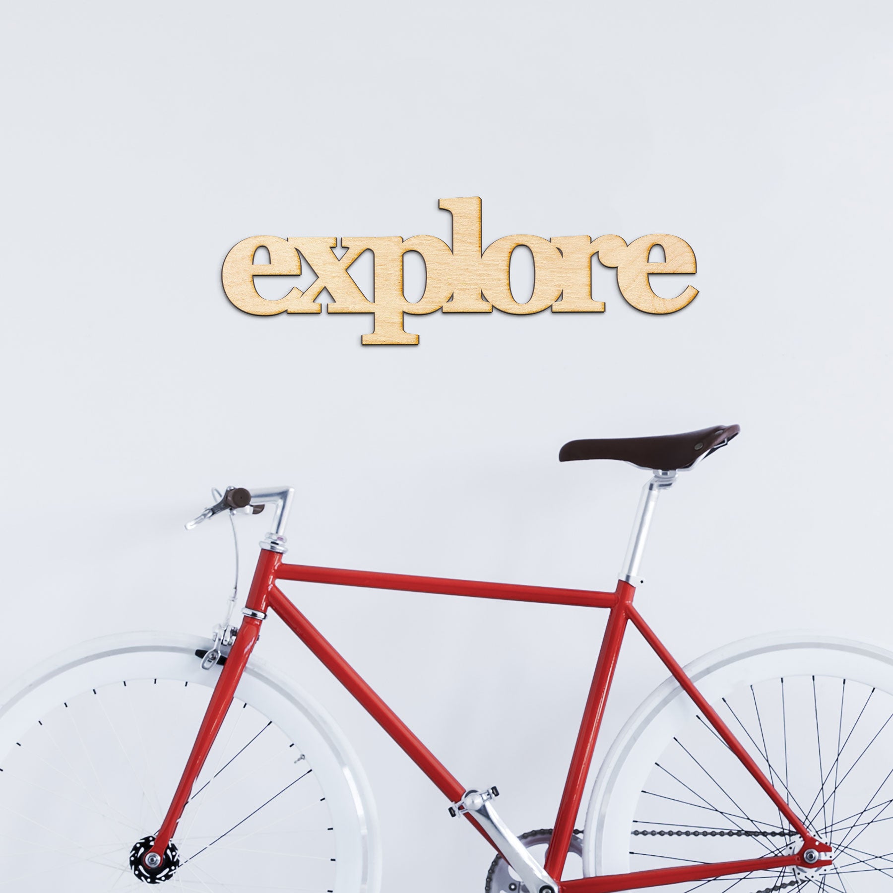explore Wood Sign