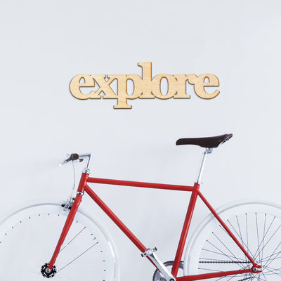 explore Wood Sign