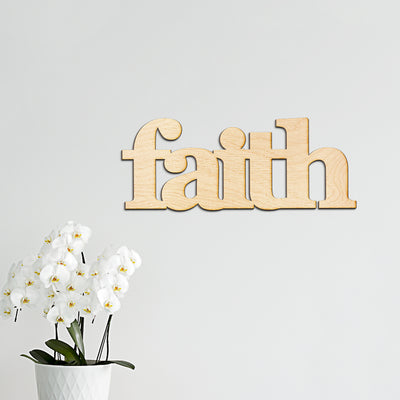 faith Wood Sign