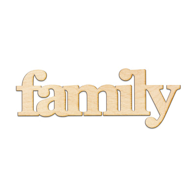family Wood Sign