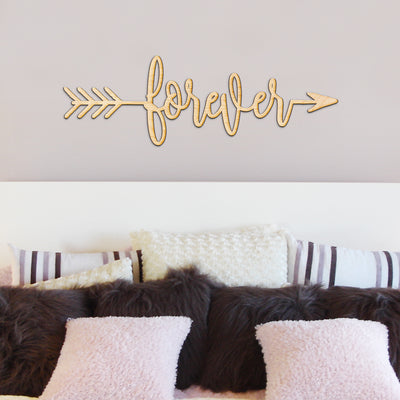 Forever Arrow Wood Sign