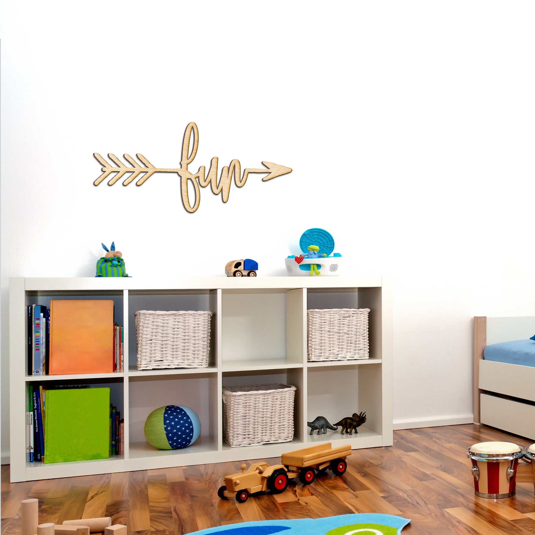 Fun Arrow Wood Sign