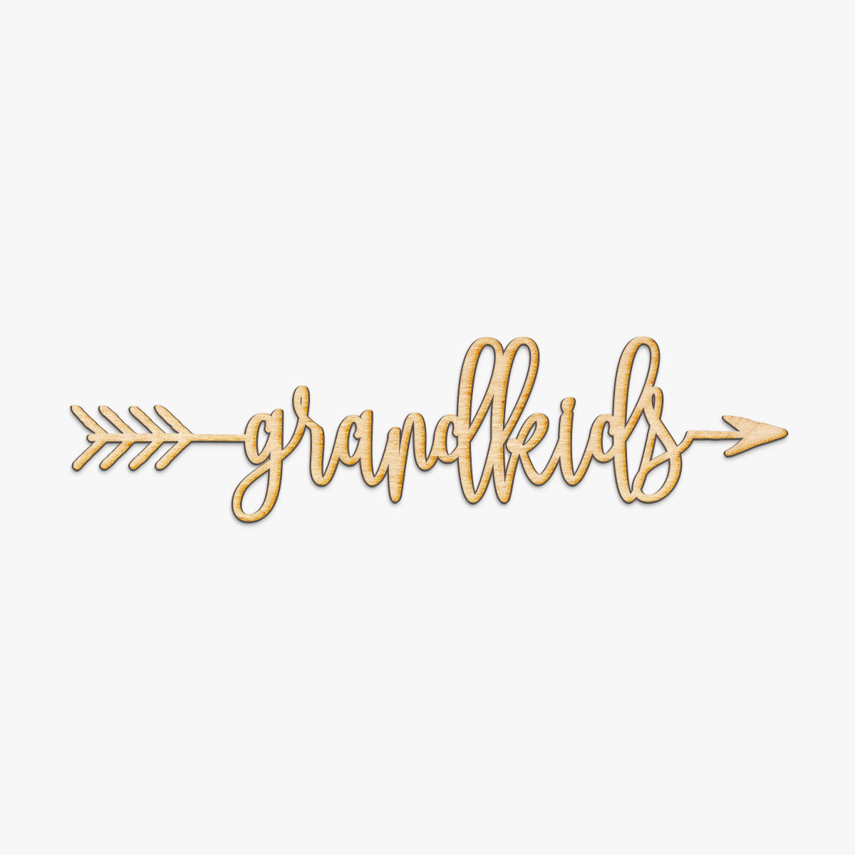 Grandkids Arrow Wood Sign