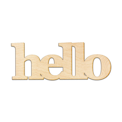 hello Wood Sign