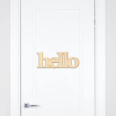 hello Wood Sign