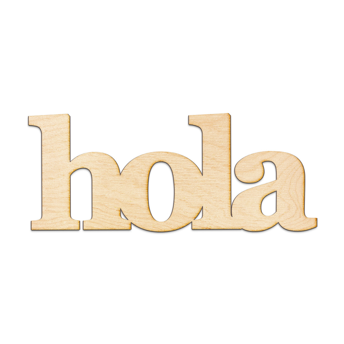 hola Wood Sign