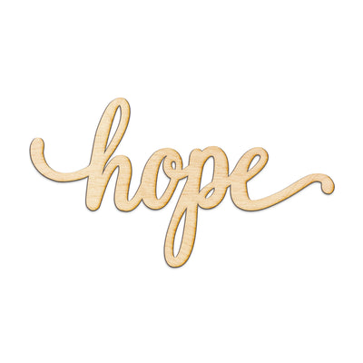 hope Wood Sign