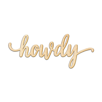howdy Wood Sign