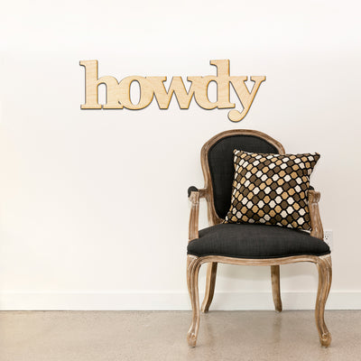 howdy Wood Sign