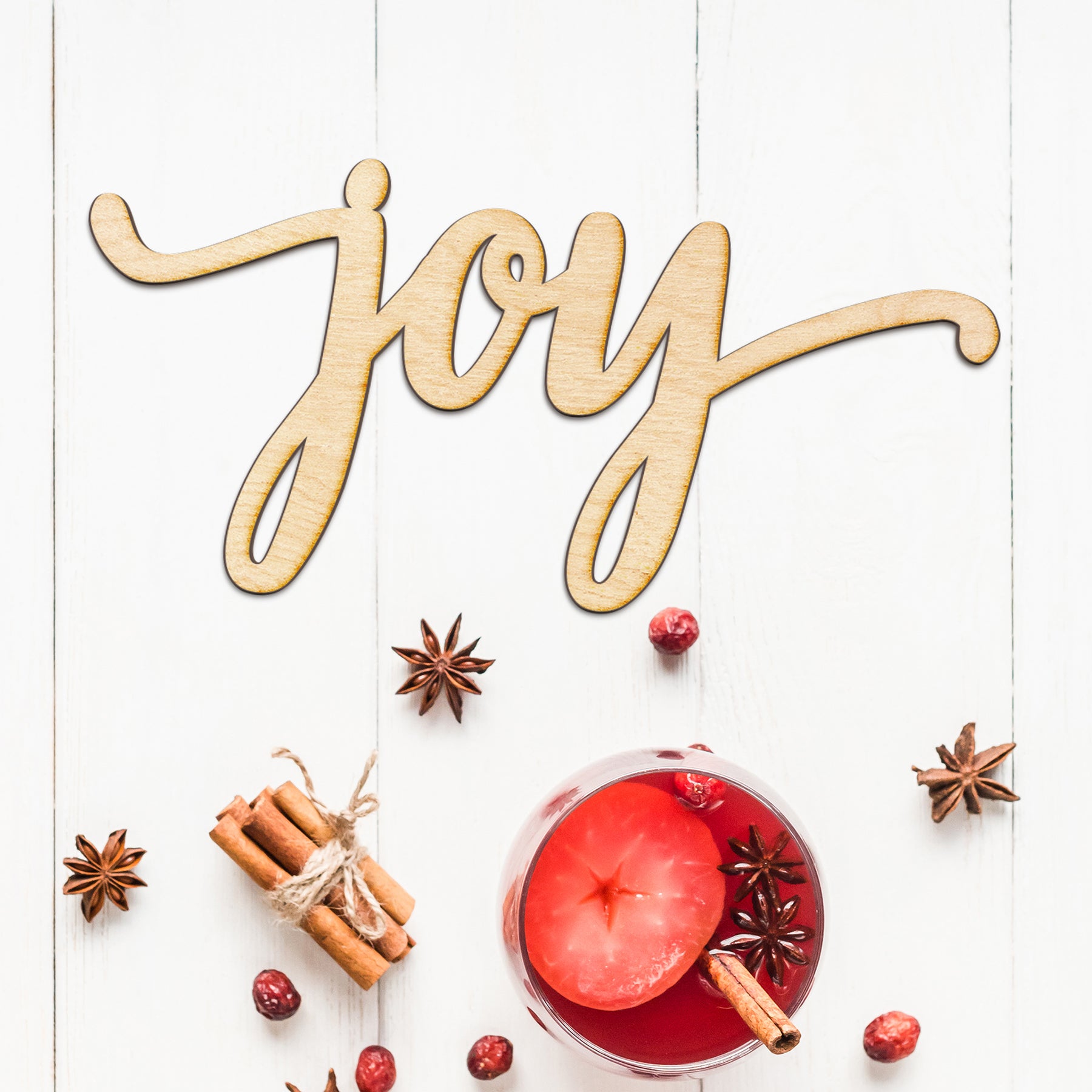 joy Wood Sign