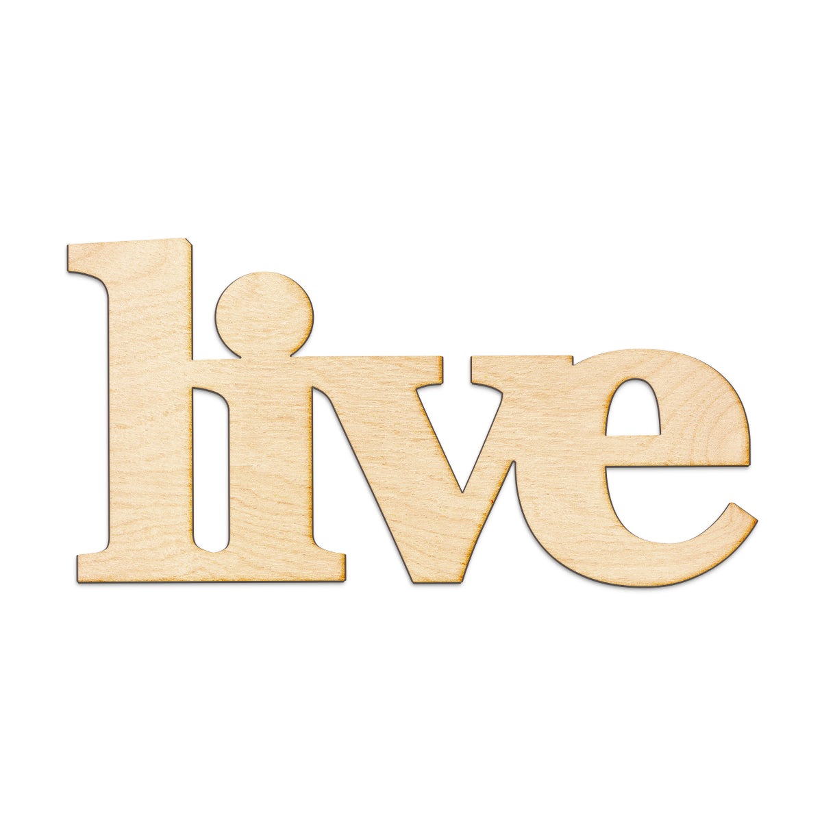 live Wood Sign