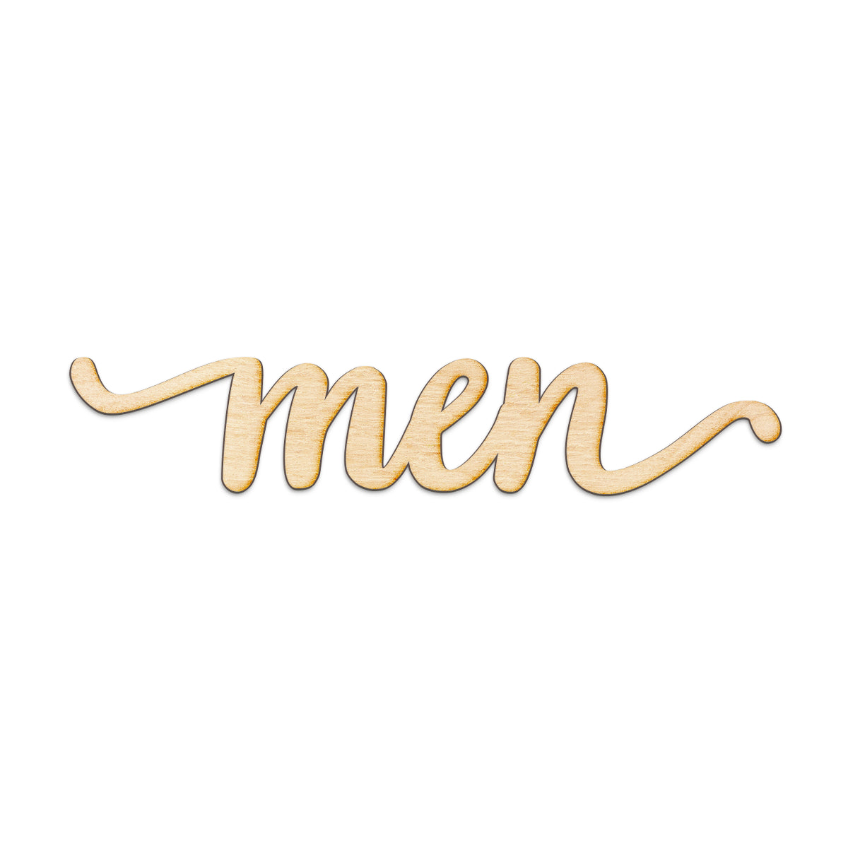men Wood Sign