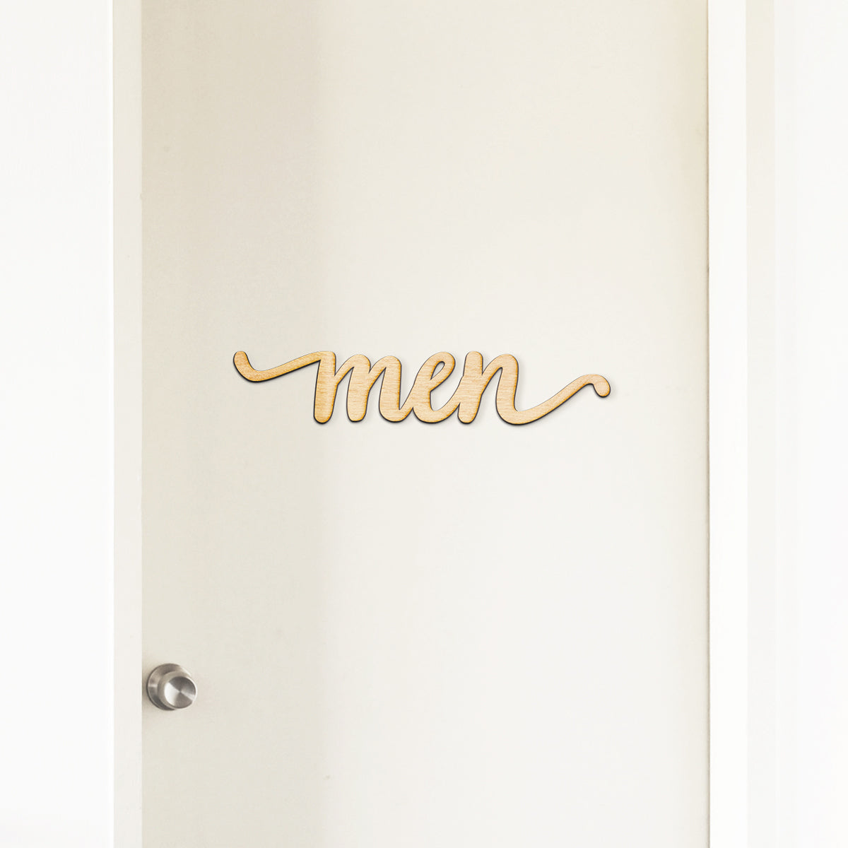 men Wood Sign
