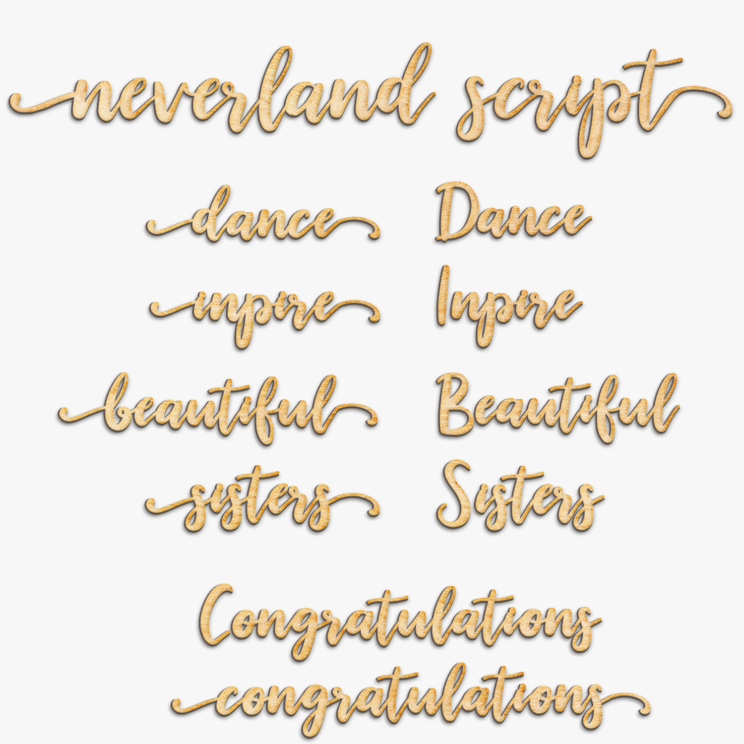 Custom Neverland Script Word Wood Sign