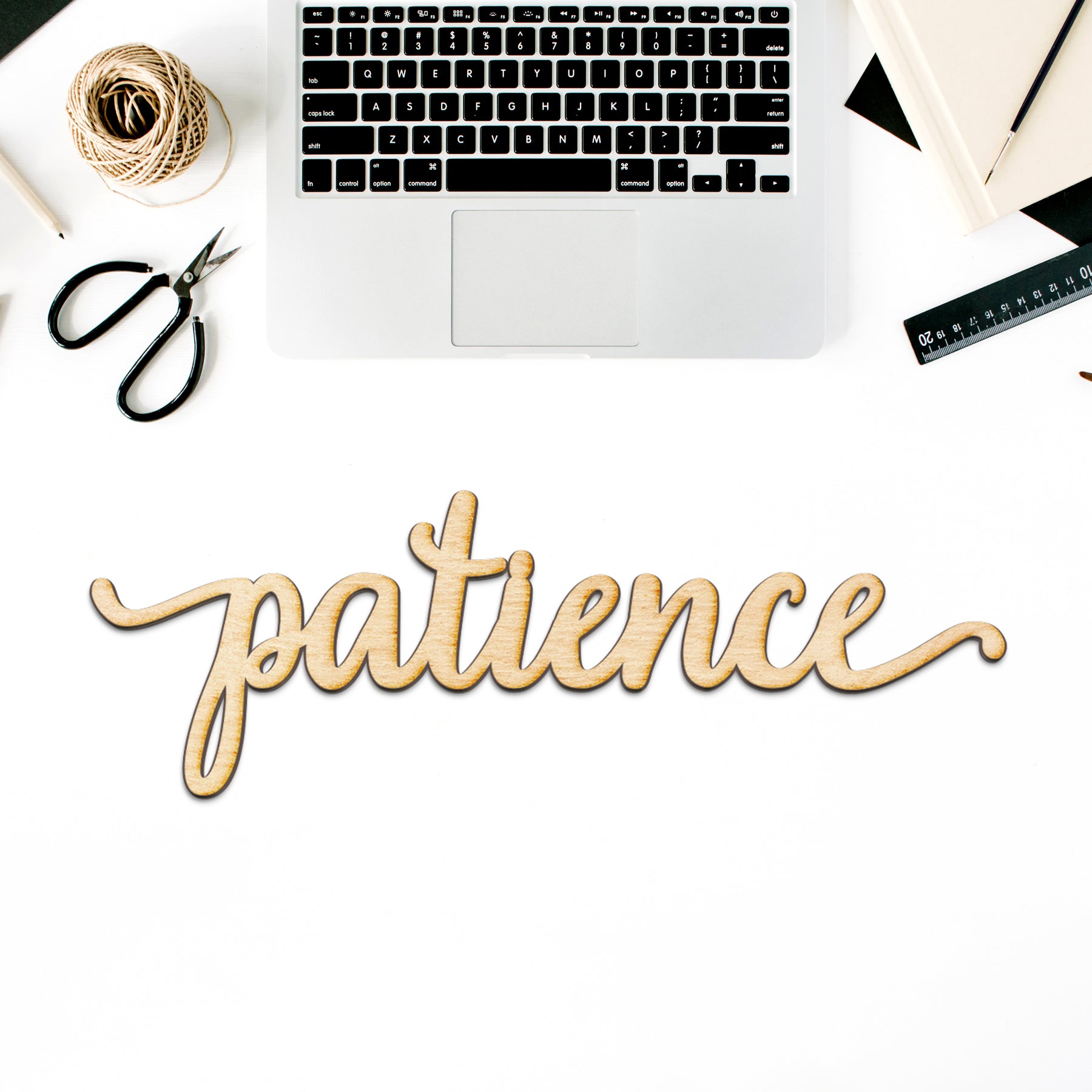 patience Wood Sign