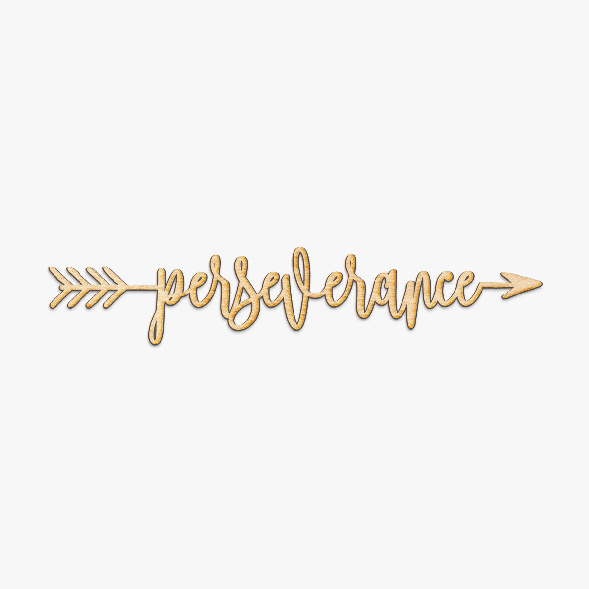 Perseverance Arrow Wood Sign