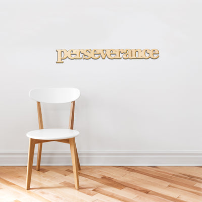 perseverance Wood Sign