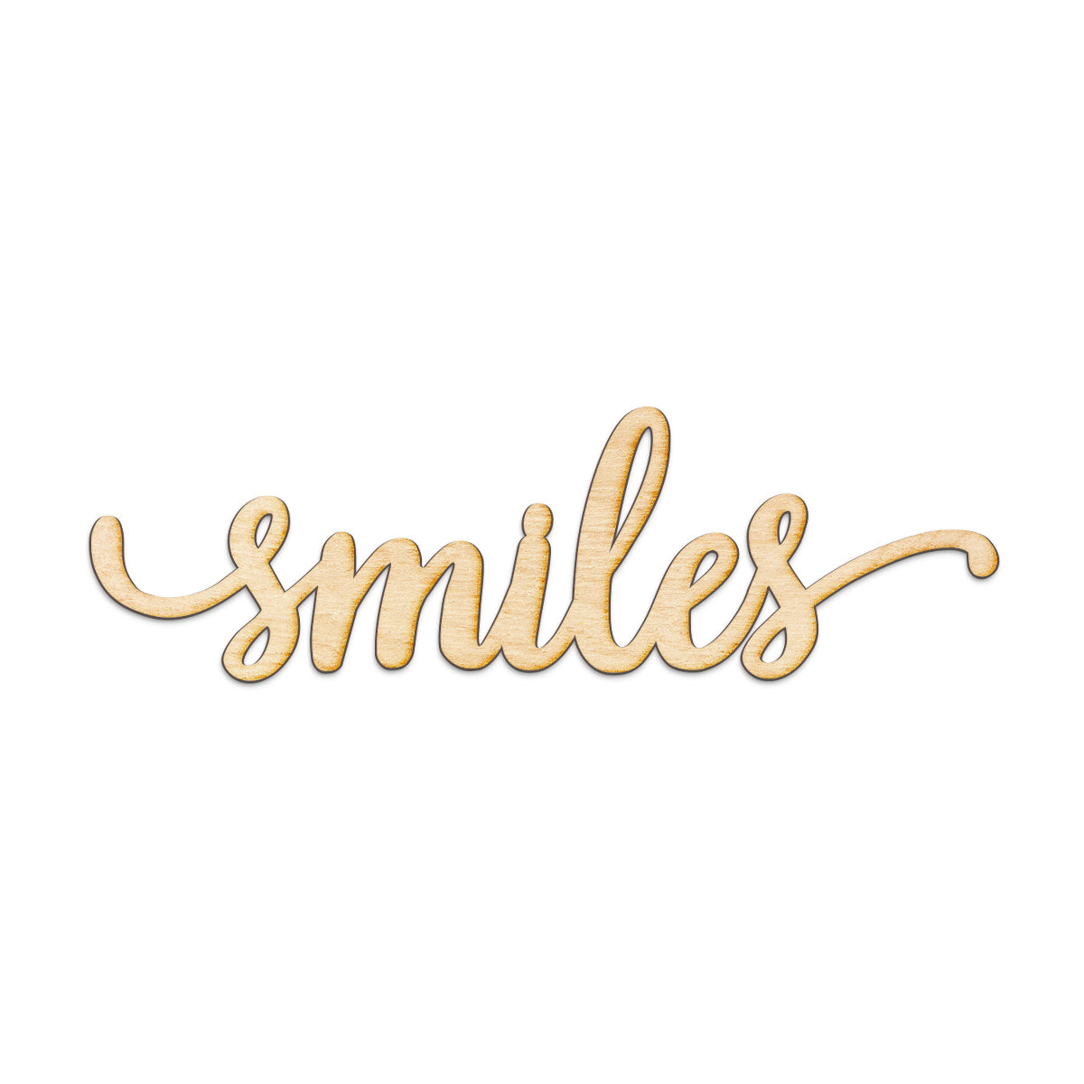 smiles Wood Sign