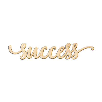 success Wood Sign