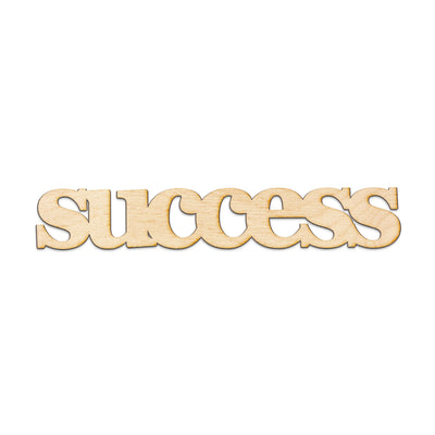 success Wood Sign
