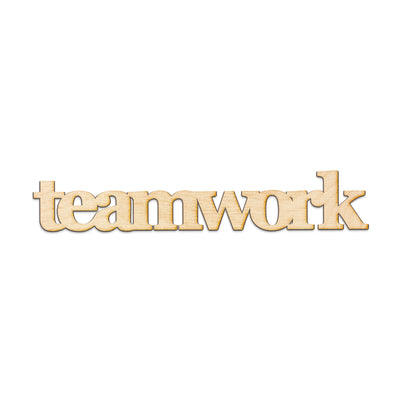 teamwork Wood Sign