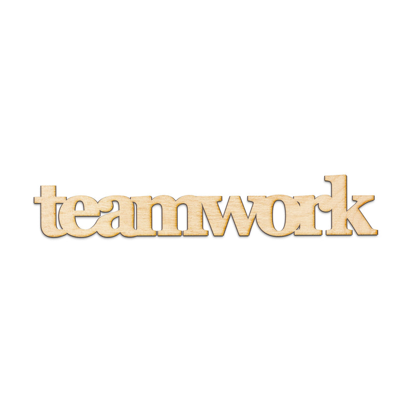 teamwork Wood Sign