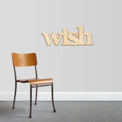 wish Wood Sign