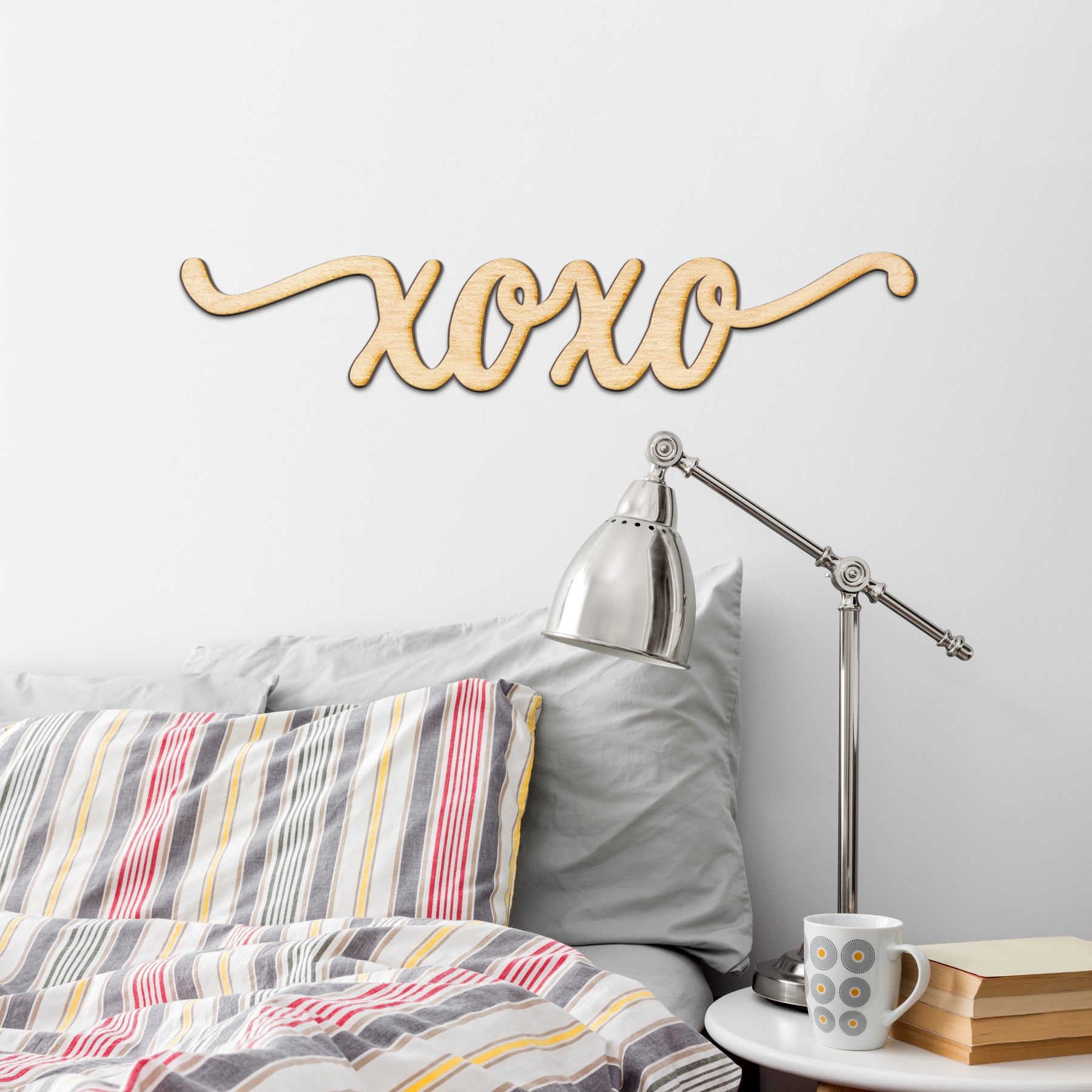 XOXO Charlie Script Wood Sign