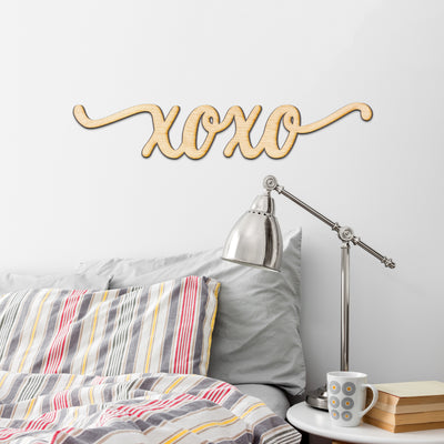 XOXO Charlie Script Wood Sign