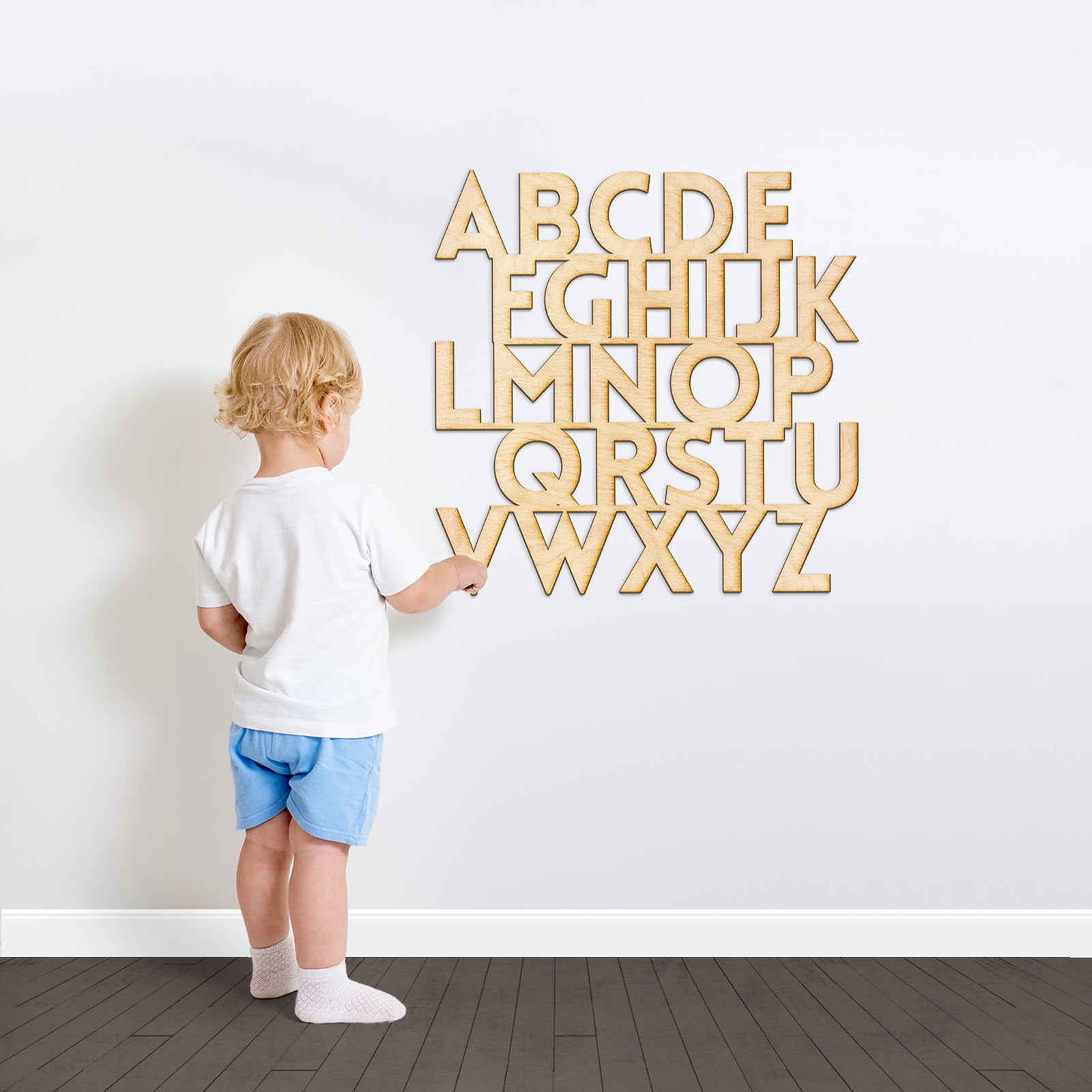 Alphabet Kids Wood Cut Sign