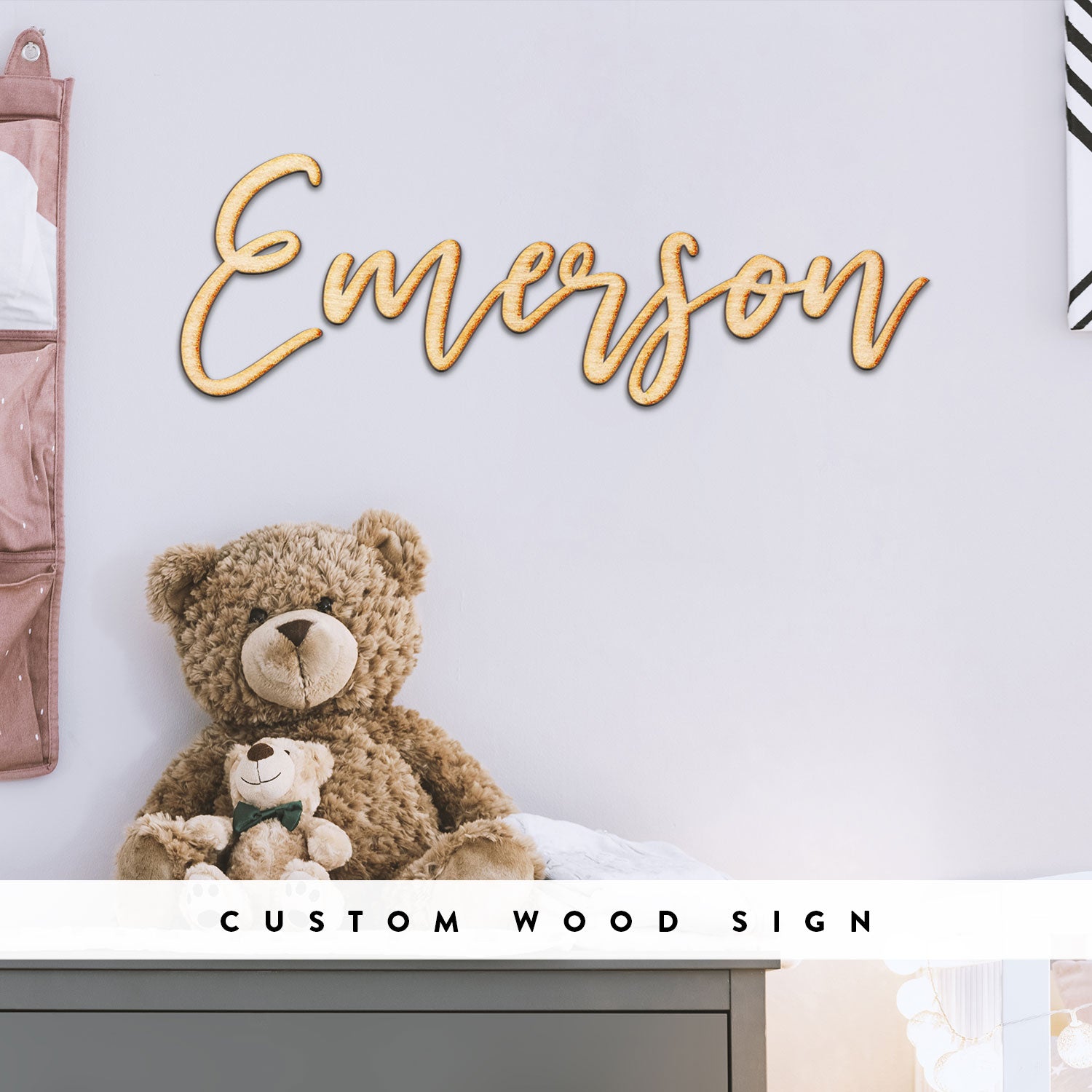 Custom Always Script Word Wood Sign