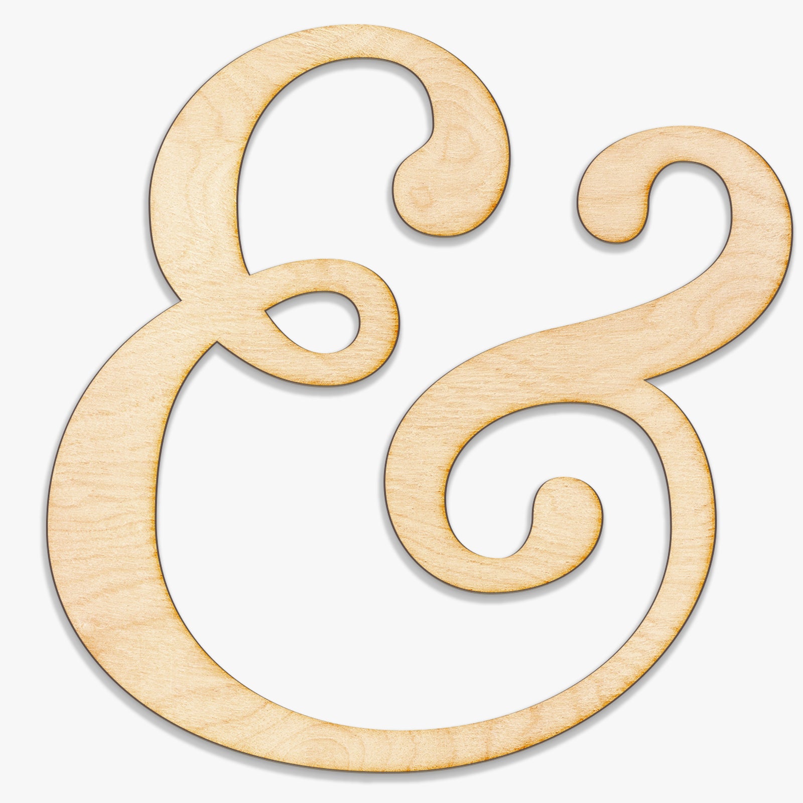 Ampersand Wood Cut Sign