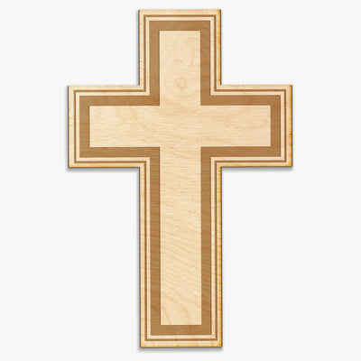 Simple Cross Wood Sign