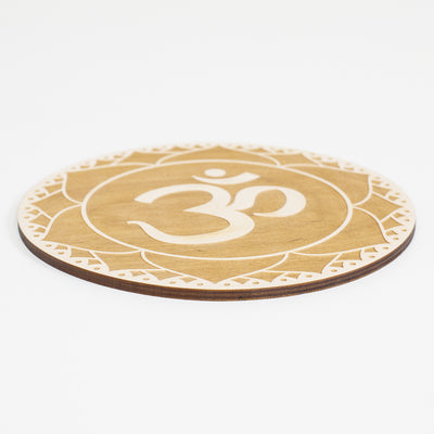 Crown Chakra Engraved Wood Sign