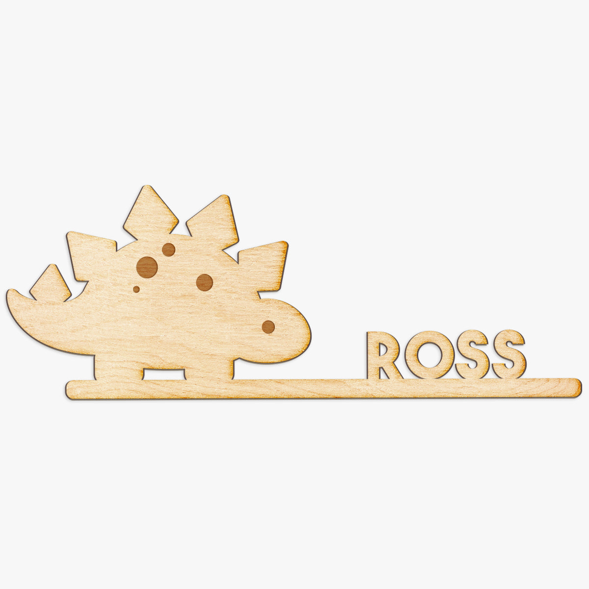 Dinosaur Name Custom Wood Cut Sign
